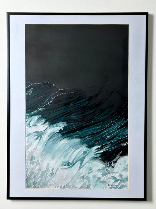 Churning Sea Framed