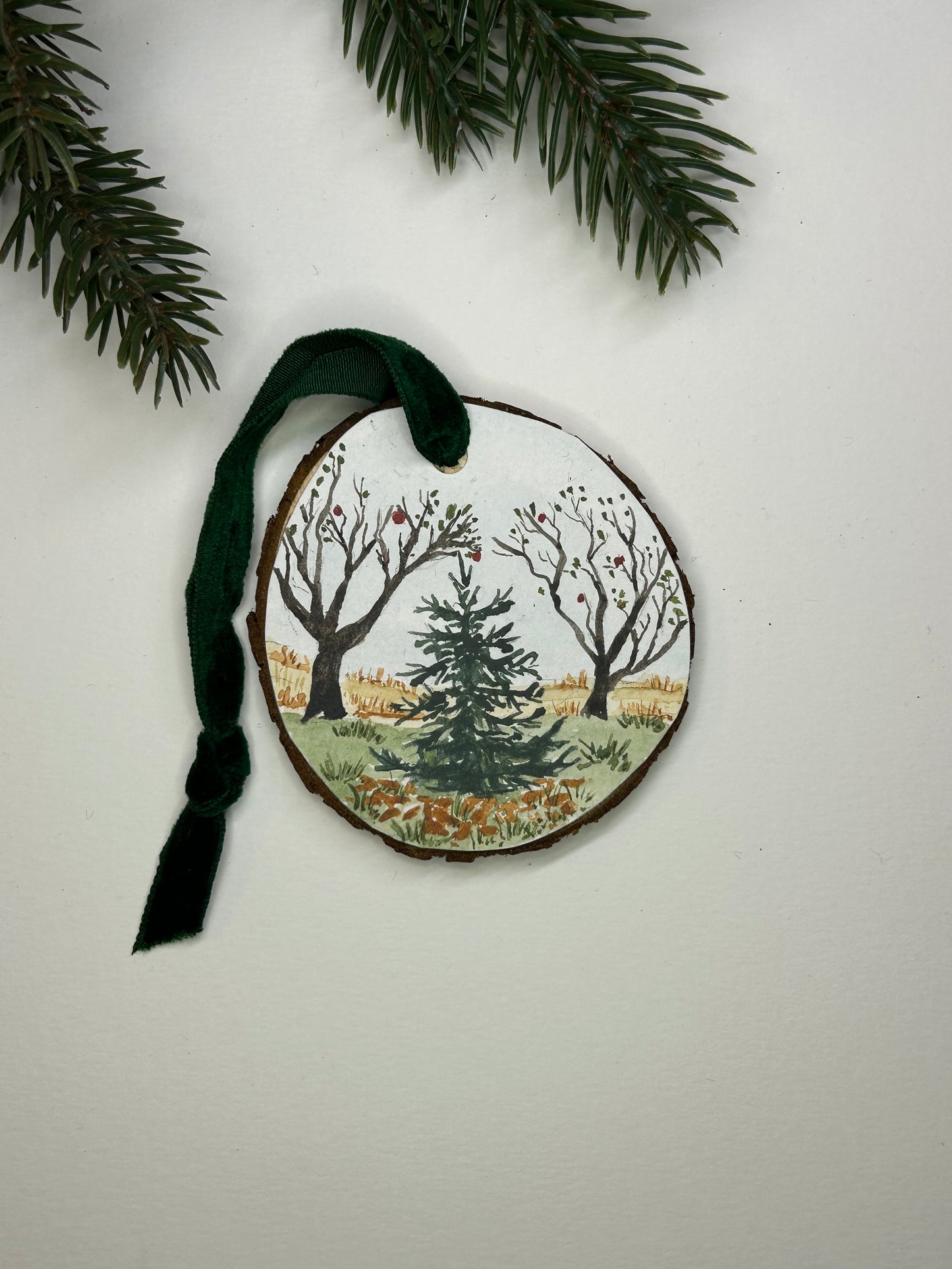 Apples at Christmas Ornament