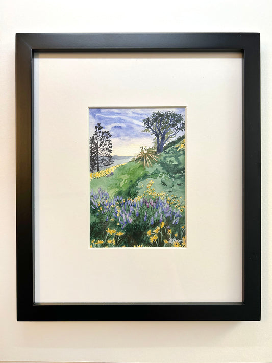 Lupines Framed